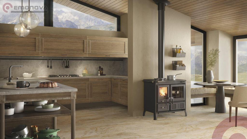Stedilnik na drva la nordica gardenia 5 steel 25