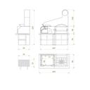 Palazzetti garden maxime-con-forno-cappa-inox dims