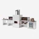 Palazzetti garden countertop-barbecue-red 2