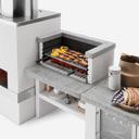 Palazzetti garden countertop-barbecue-red 3