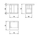 Palazzetti garden cupboard-module-70-red dims