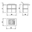 Palazzetti garden gas-4-burner-gas-hob-module-90-red dims