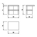 Palazzetti garden worktop-module-90-red dims