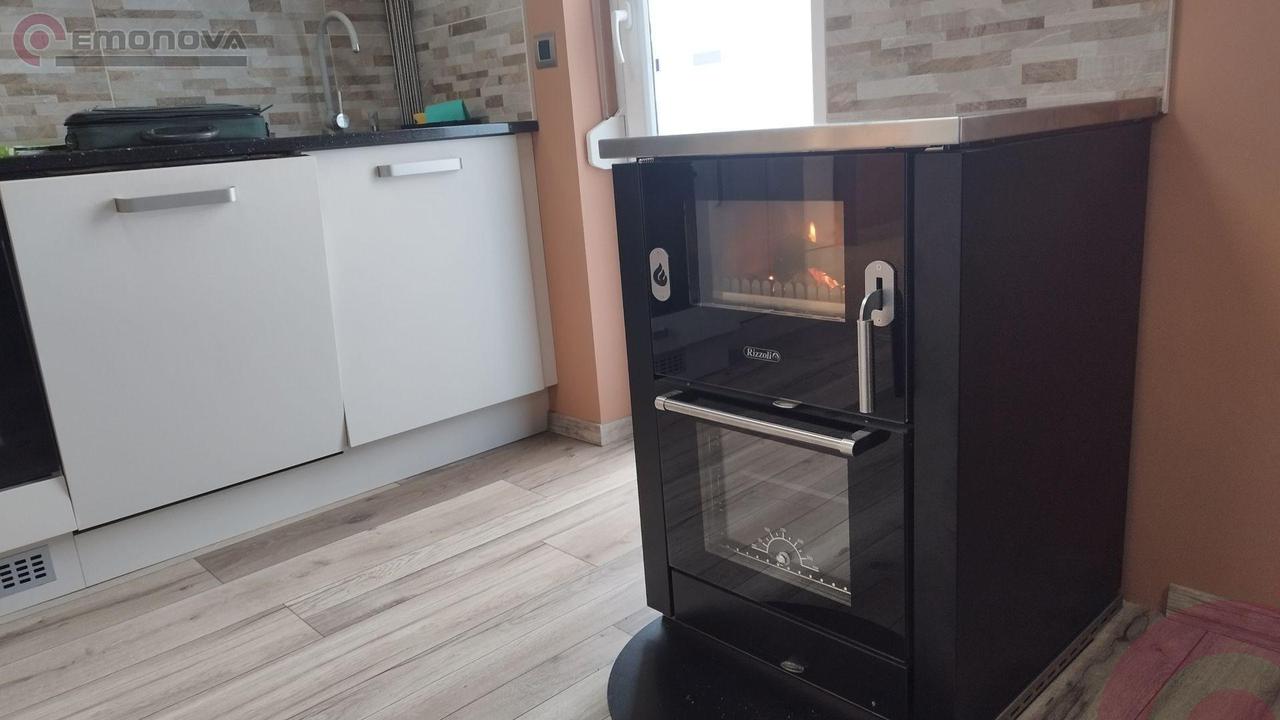 Štedilnik na drva Rizzoli ML 60 LUX s steklokeramično kuhalno ploščo