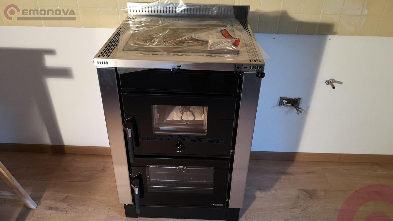 Vgradni štedilnik na drva La Nordica Vicenza Evo z inox oblogo