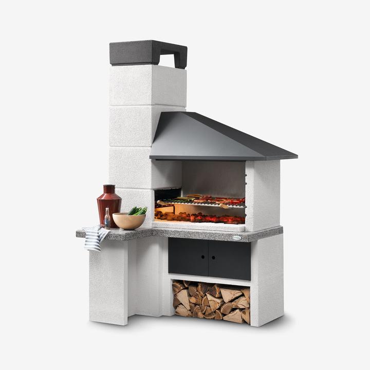 [GPGKC803005420] Zidani vrtni kamin Palazzetti Faro New z jekleno napo