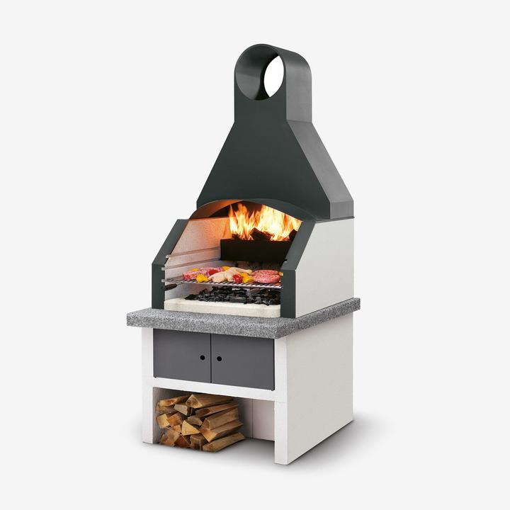 [GPGKC803004800] Zidani vrtni kamin Palazzetti Maxime 2 z jekleno napo