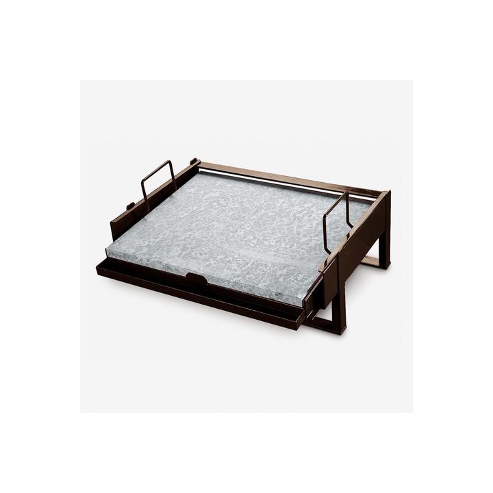 [GPGAK893400030] Lava kamen za žar 51x42 cm s podstavkom Palazzetti Bioplatt
