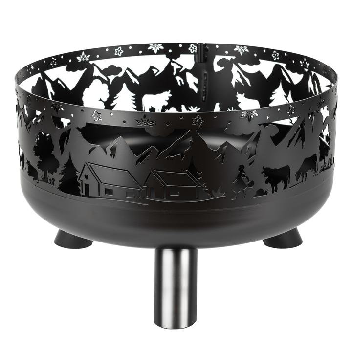 [GFTGFBR110] Vrtno kurišče La FerroTecnica Soffio črno