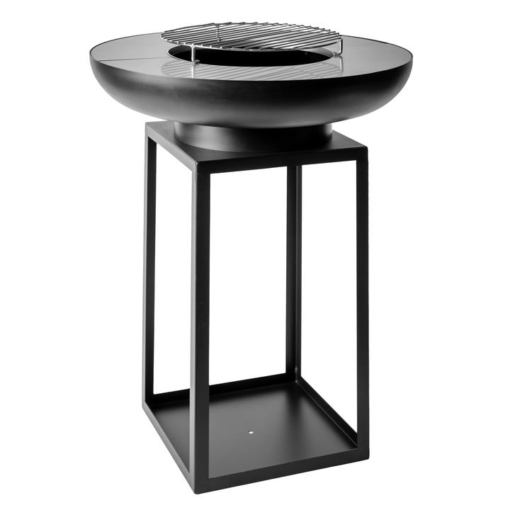 [GFTKPBQ137A] Vrtno kurišče z žar ploščo La FerroTecnica Ara črno