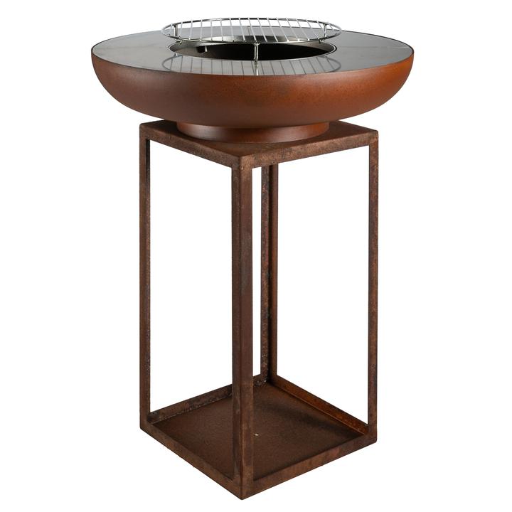 [GFTKPBQ137] Vrtno kurišče z žar ploščo La FerroTecnica Ara corten