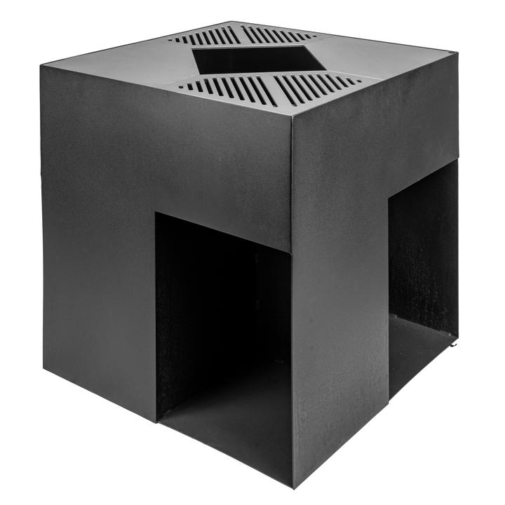 [GFTKPBQ177A] Vrtno kurišče z žar ploščo La FerroTecnica Giglio črno