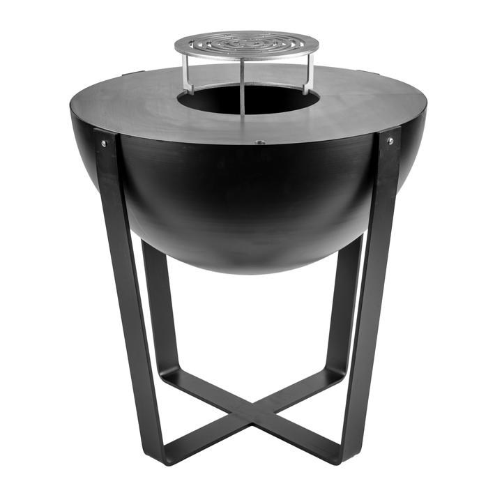 [GFTKPBQ154A] Vrtno kurišče z žar ploščo La FerroTecnica Iris 80 črno